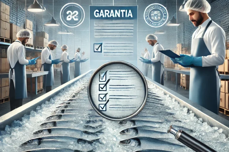 DALL·E 2025 01 01 15.12.59 A professional and visually appealing image representing the seafood industry with a focus on compliance. The scene includes fresh fish displayed on i DALL·E 2025 01 01 15.12.59 A professional and visually appealing image representing the seafood industry with a focus on compliance. The scene includes fresh fish displayed on i